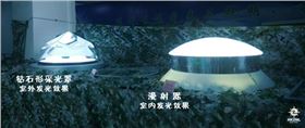 香港正能量導光管采光系統夜間發光效果圖
